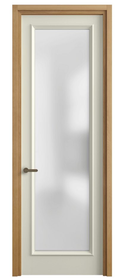 Межкомнатная дверь Charm 6702 Бук молочно-белый Сатинированное стекло Цена 83250 ₽ | Volhovec