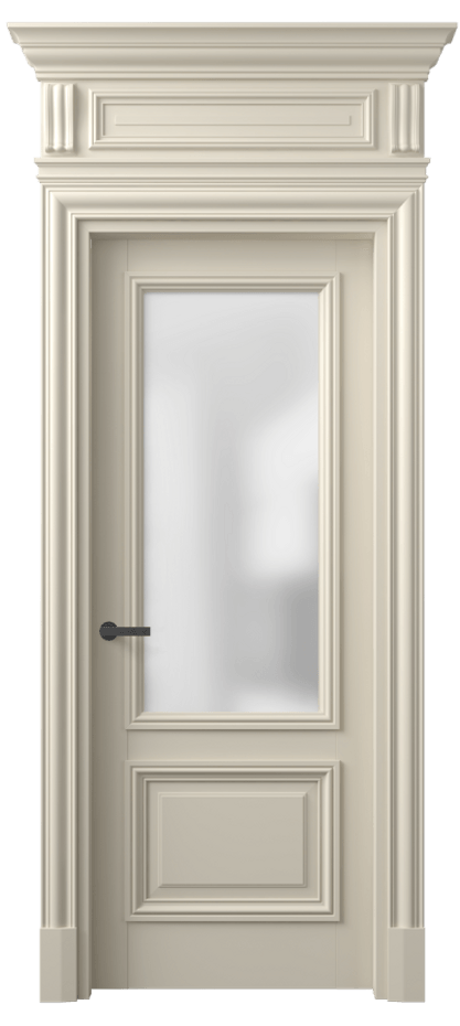 Межкомнатная дверь Antique 7302 Бук бежево-серый Сатинированное стекло Цена 134840 ₽ | Volhovec