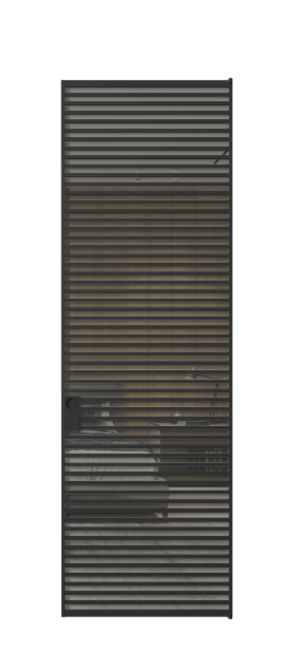 Алюминиевая дверь АЛПЛ040.07 Алюминий Черный Рефлективное серое стекло "Stopsol", калёное. Без короба чер Цена 252750 Стоимость комплекта двери включает:
1. Полотно (600/650/700/750/800/850/900/950*2000-2400 мм).
2. Короб
3. Комплект фурнитуры (2 торцевые петли и магнитный замок с ответной планкой). Фабрика дверей Волховец 8 (800) 551 43 19 Алюминиевая дверь АЛПЛ040.07 Алюминий Черный Рефлективное серое стекло "Stopsol", калёное Цена 252750 | Volhovec