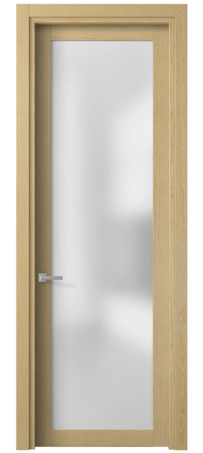 Межкомнатная дверь Planum 2102 Дуб натур Сатинированное стекло Цена 71060 ₽ | Volhovec