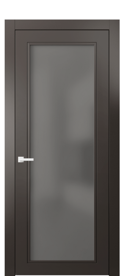 Дверь межкомнатная Neo Classic 8000 Матовый антрацит Сатинированное серое стекло, триплекс Гладкий компланарный наличник МАН Цена 69431 ₽ Наличники уже входят в базовый комплект. Фабрика дверей Волховец 8 (800) 551 43 19 Межкомнатная дверь Neo Classic 8000 Матовый антрацит Сатинированное серое стекло, триплекс Цена 69431 ₽ | Volhovec