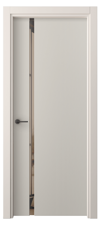 Межкомнатная дверь Freedom 4222 ПЭТ светло-серый Двустороннее бронзовое зеркало, триплекс Цена 44550 ₽ | Volhovec