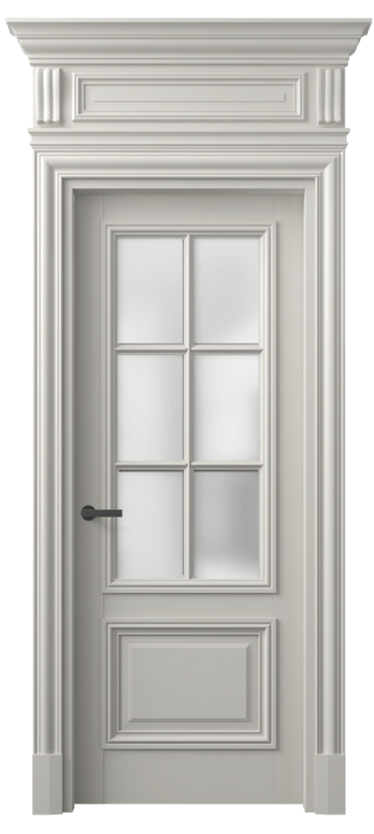 Межкомнатная дверь Antique 7312 Бук тёплый серый Сатинированное стекло Цена 148480 ₽ | Volhovec