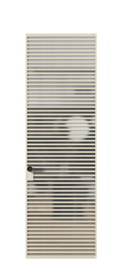 Алюминиевая дверь АЛПЛ040.07 Алюминий бежево-серый Декоративное стекло с сеткой "Mesh silver", триплекс Цена 219880  | Volhovec