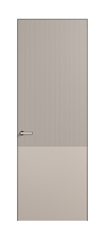 Дверь межкомнатная Velvet АКП 8205 Матовый светло-бежевый. Скрытый короб Черный Цена 77520 . Фабрика дверей Волховец 8 (800) 551 43 19 Межкомнатная дверь Velvet АКП 8205 Матовый светло-бежевый. Цена 77520 | Volhovec