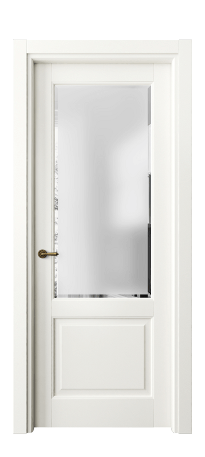 Дверь межкомнатная Тоскана Плано 6302 Матовый жемчужный Сатинированное стекло с фацетом Гладкий наличник МЖМ Цена 103730 ₽ Наличники уже входят в базовый комплект. Фабрика дверей Волховец 8 (800) 551 43 19 Межкомнатная дверь Тоскана Плано 6302 Матовый жемчужный Сатинированное стекло с фацетом Цена 103730 ₽ | Volhovec