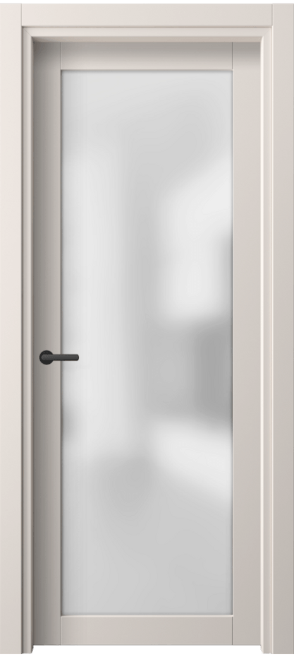 Межкомнатная дверь Neo 2102 ПЭТ тёплый-белый Сатинированное стекло Цена 26130 ₽ | Volhovec