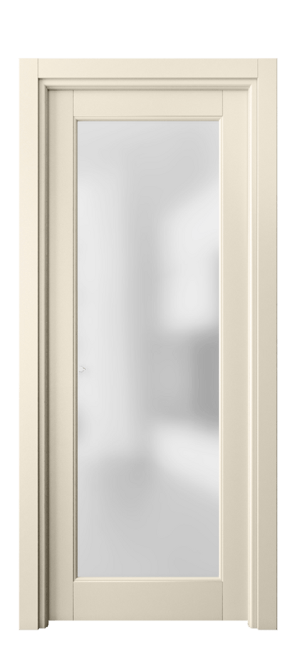Межкомнатная дверь Toscana Elegante 6300 Бук марципановый Сатинированное стекло. Цена 68750 ₽ | Volhovec