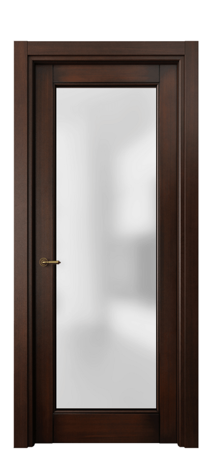 Межкомнатная дверь Toscana Litera 6300 Бук тёмный с патиной Сатинированное стекло. Цена 114290 ₽ | Volhovec