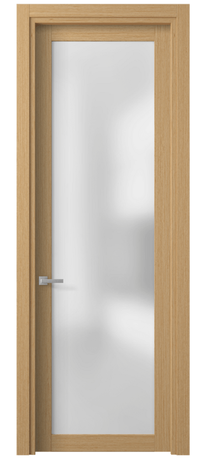 Межкомнатная дверь Planum 2102 Дуб песочный рифт Сатинированное стекло Цена 54230 ₽ | Volhovec