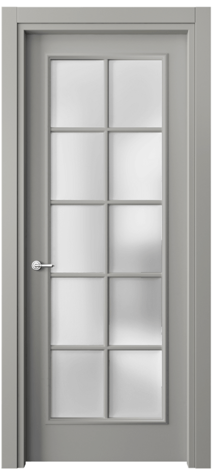 Дверь межкомнатная Paris 8102 Матовый нейтральный серый Сатинированное стекло Гладкий наличник МНСР Цена 63711 ₽ Наличники уже входят в базовый комплект. Фабрика дверей Волховец 8 (800) 551 43 19 Межкомнатная дверь Paris 8102 Матовый нейтральный серый Сатинированное стекло Цена 63711 ₽| Volhovec