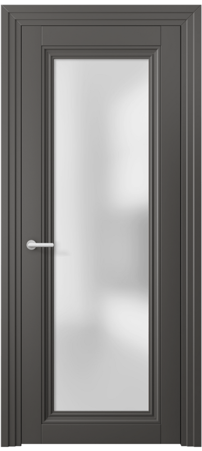 Межкомнатная дверь Centro 2502 ПЭТ графитовый Сатинированное стекло Цена 41360 ₽ | Volhovec
