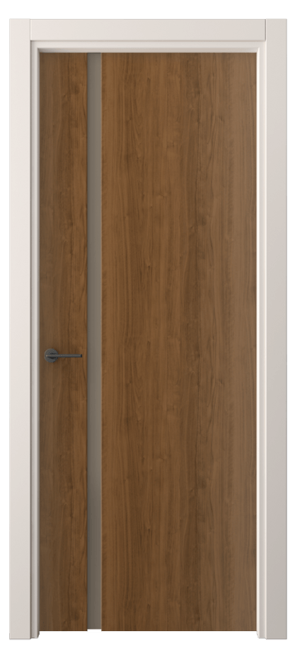 Межкомнатная дверь Freedom 4222 Лесной орех Сатинированное бронзовое стекло, триплекс Цена 44880 ₽ | Volhovec