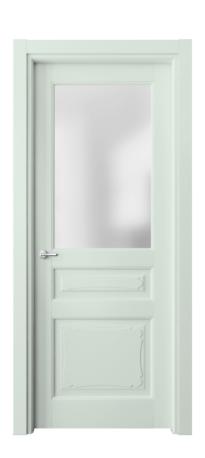 Межкомнатная дверь Toscana Elegante 6324 Бук белоснежный Сатинированное стекло Цена 109210 ₽ | Volhovec