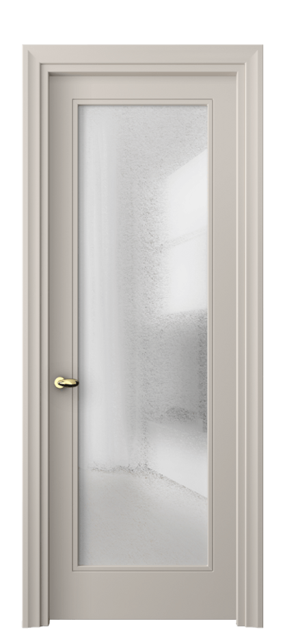 Межкомнатная дверь Esse 8502 Матовый светло-бежевый Фактурное стекло "Лёд", триплекс, 8 мм Цена 57679 ₽ | Volhovec