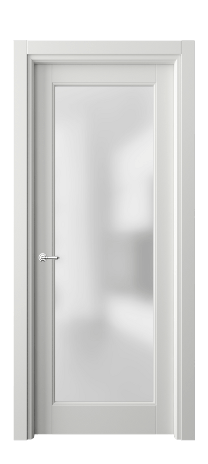 Межкомнатная дверь Toscana Elegante 6300 Бук светло-серый Сатинированное стекло Цена 104060 ₽ | Volhovec