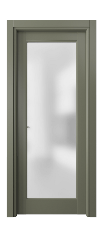 Дверь межкомнатная Тоскана Литера 6300 Матовый оливковый тёмный Сатинированное стекло Гладкий наличник МОТ Цена 104060 ₽ Наличники уже входят в базовый комплект. Фабрика дверей Волховец 8 (800) 551 43 19 Межкомнатная дверь Тоскана Литера 6300 Матовый оливковый тёмный Сатинированное стекло Цена 104060 ₽ | Volhovec