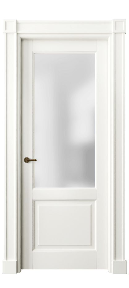 Межкомнатная дверь Toscana Plano 6302 Бук жемчуг Сатинированное стекло Цена 107780 ₽ | Volhovec