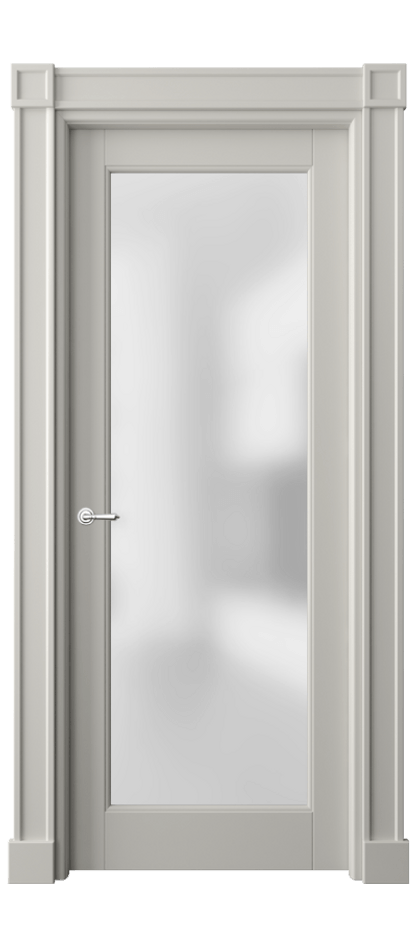 Межкомнатная дверь Toscana Plano 6300 Бук тёплый серый Сатинированное стекло Цена 142930 ₽ | Volhovec