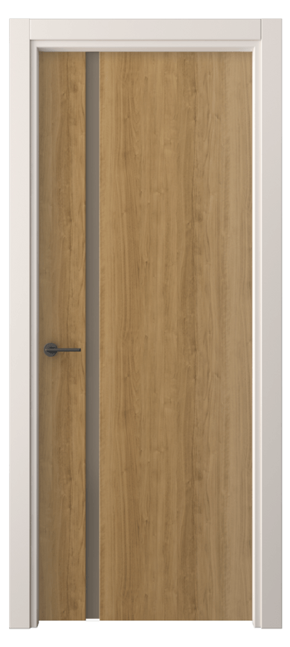 Межкомнатная дверь Freedom 4222 Грецкий орех Сатинированное бронзовое стекло, триплекс Цена 44880 ₽ | Volhovec