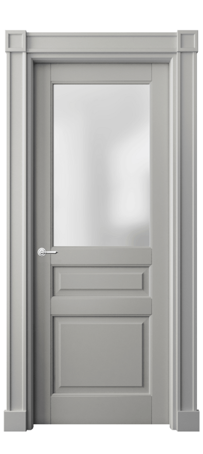 Межкомнатная дверь Toscana Plano 6304 Бук нейтральный серый Сатинированное стекло Цена 111300 ₽ | Volhovec