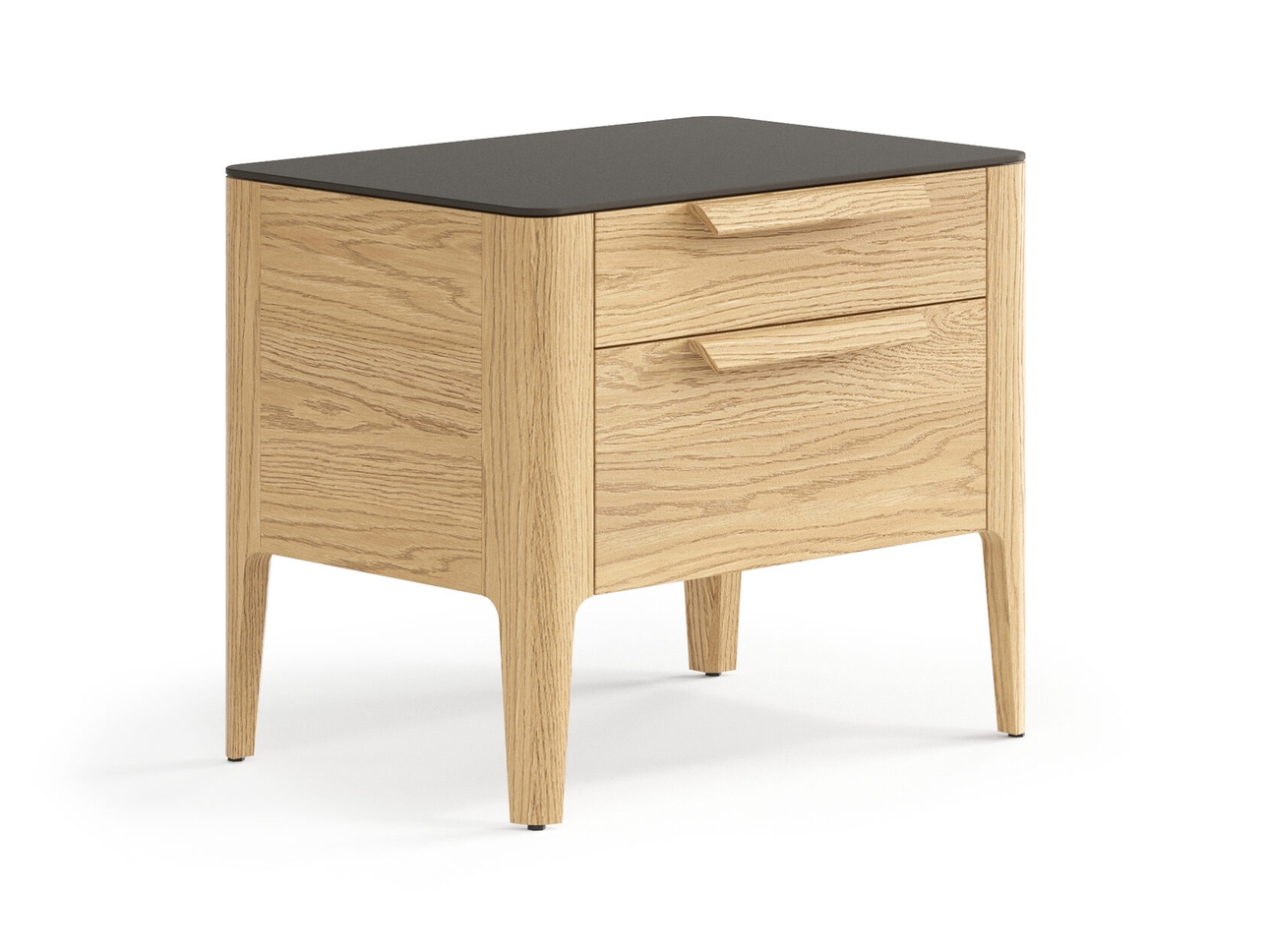 Тумба прикроватная Piega 2 ящика дуб соломенный матовый