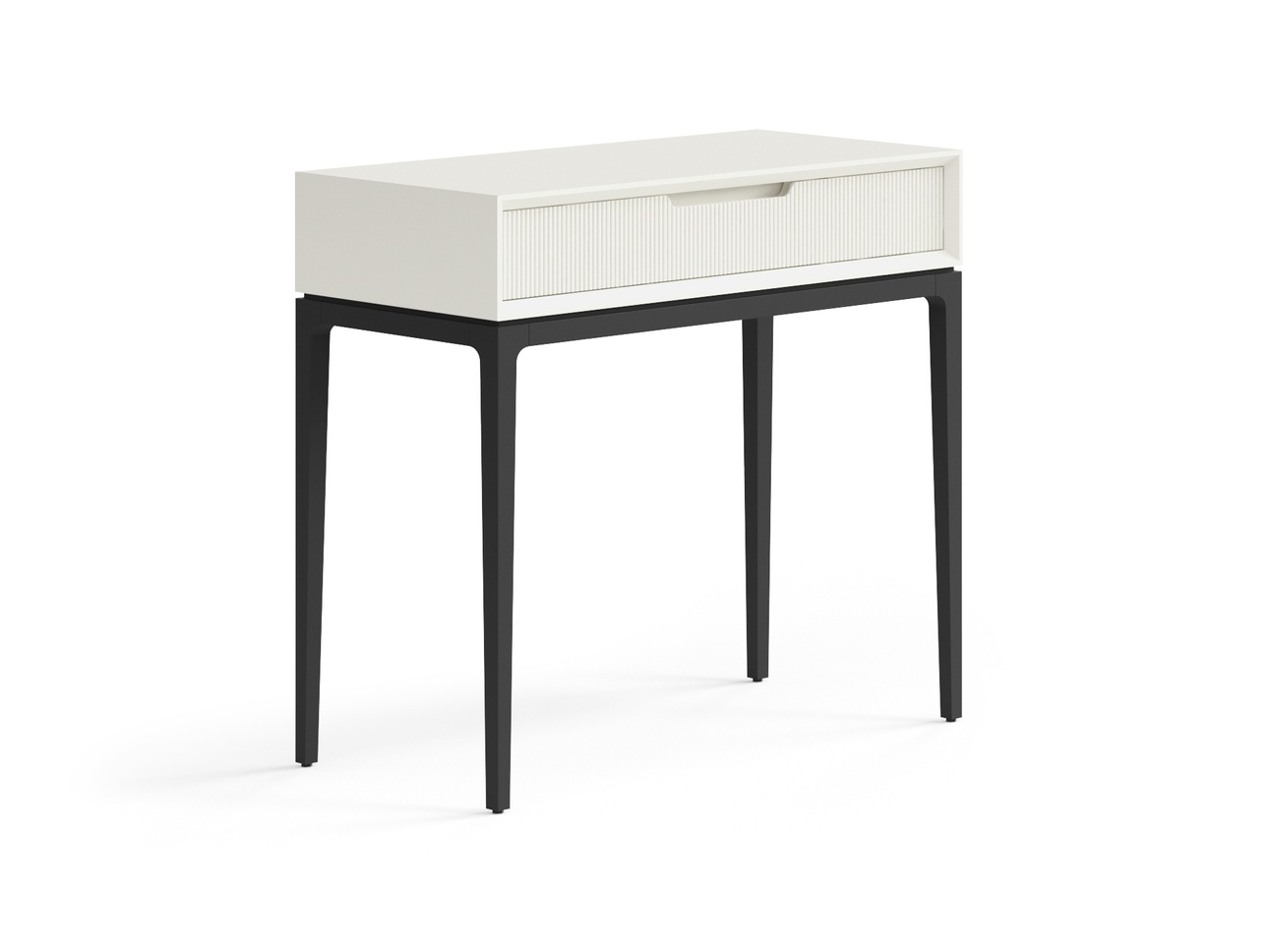 Консоль Velvet 1 ящик Матовый молочно-белый