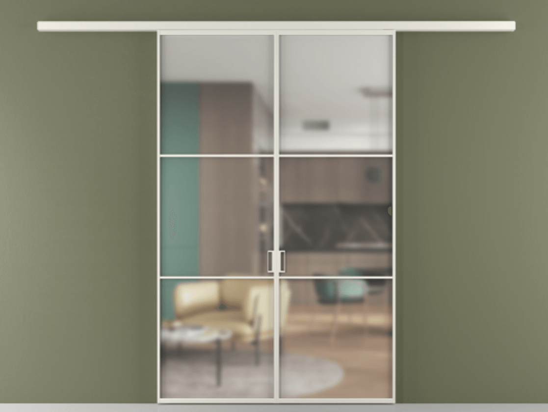 Перегородка Формато вдоль стены 2 створки АЛПР 040.03 Алюминий Белый Сатинированное стекло "Мателюкс Кристал Вижн", калёное, матовое, каленое 6 мм. Скрытый короб БЕЛ Цена 263670 ₽ 1. Полотно 2 шт. (800/2100 мм)
2. Комплект установки раздвижной системы
3. Базовый комплект фурнитуры
4.Ручка Рондо. Фабрика дверей Волховец 8 (800) 551 43 19 Перегородка Формато вдоль стены 2 створки АЛПР 040.03 Алюминий Белый Сатинированное стекло "Мателюкс Кристал Вижн", калёное, матовое, каленое 6 мм Цена 263670 ₽ | Volhovec