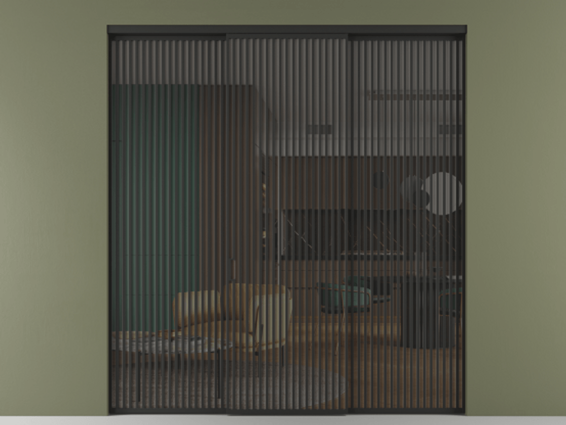 Перегородка Formato внутри проёма 3 створки АЛПР 040.06 Алюминий Черный Прозрачное серое стекло, триплекс. Скрытый короб ЧЕР Цена 617650 ₽ 1. Полотно 3 шт. (800/2100 мм)
2. Комплект установки раздвижной системы
3. Базовый комплект фурнитуры
4.Ручка RONDO. Фабрика дверей Волховец 8 (800) 551 43 19 Перегородка Formato внутри проёма 3 створки АЛПР 040.06 Алюминий Черный Прозрачное серое стекло, триплекс Цена 617650 ₽ | Volhovec