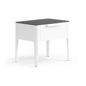 Тумба прикроватная Piega 1 ящик Матовый белоснежный