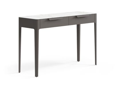 Мебель Консоль Piega 2 ящика. Цвет Матовый антрацит. Материал Гладкая эмаль. Коллекция Консоль Piega 2 ящика. Фото. Мебель Консоль Piega 2 ящика. Цвет Матовый антрацит. Материал Гладкая эмаль. Коллекция Консоль Piega 2 ящика. Картинка.