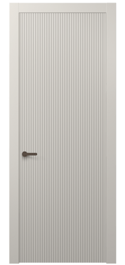 Дверь межкомнатная 8621 МОС. Цвет Матовый облачно-серый. Материал Гладкая эмаль. Коллекция Dune. Картинка.