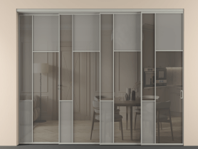 Алюминевая перегородка vntl4_5_АНСР_Серый сатин триплекс+Серый триплекс_new. Цвет Алюминий нейтральный серый. Материал Алюминий в эмали. Коллекция Перегородка Мозаик внутри проёма 4 створки с синхронным механизмом. Фото. Алюминевая перегородка vntl4_5_АНСР_Серый сатин триплекс+Серый триплекс_new. Цвет Алюминий нейтральный серый. Материал Алюминий в эмали. Коллекция Перегородка Мозаик внутри проёма 4 створки с синхронным механизмом. Картинка.