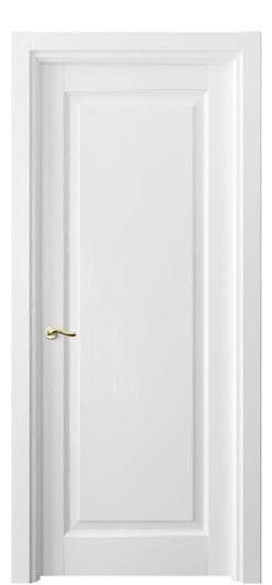 Дверь межкомнатная 0701 ДБС. Цвет Дуб белоснежный. Материал Массив дуба эмаль. Коллекция Lignum. Картинка.