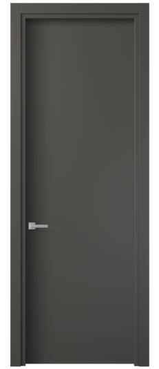 Дверь межкомнатная 0010 ПЭГФ. Цвет ПЭТ графитовый. Материал ПЭТ. Коллекция Planum. Картинка.