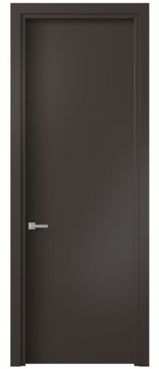 Дверь межкомнатная 0010 МАН. Цвет Матовый антрацит. Материал Гладкая эмаль. Коллекция Planum. Картинка.