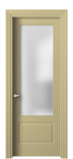 Дверь межкомнатная 8542 Слоновая кость RAL 1014 САТ. Цвет RAL Слоновая кость RAL 1014. Материал Гладкая эмаль. Коллекция Esse. Картинка.