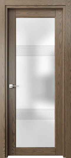 Дверь межкомнатная 6112 ДММ 3D. Цвет Дуб мраморный. Материал Массив дуба. Коллекция Ego. Картинка.