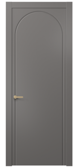 Дверь межкомнатная 8647 МКЛС. Цвет Матовый классический серый. Материал Гладкая эмаль. Коллекция Alba. Картинка.