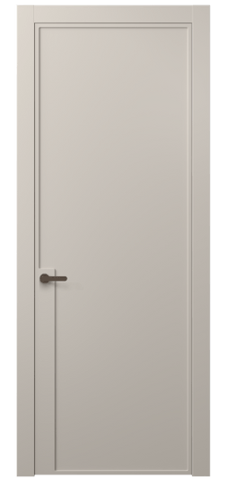 Дверь межкомнатная АКП 8603 МСБЖ. Цвет Матовый светло-бежевый. Материал Гладкая эмаль. Коллекция Frame. Картинка.