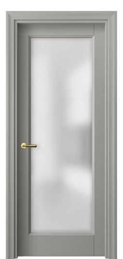 Дверь межкомнатная 1402 МНСР САТ. Цвет Матовый нейтральный серый. Материал Гладкая эмаль. Коллекция Galant. Картинка.