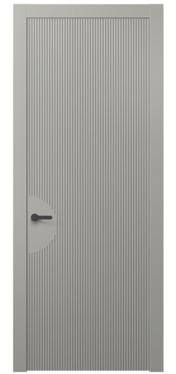 Дверь межкомнатная АКП 8624 МНСР. Цвет Матовый нейтральный серый. Материал Гладкая эмаль. Коллекция Dune. Картинка.