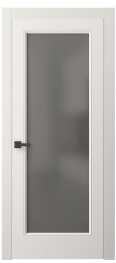 Дверь межкомнатная 8300 МПБЛ СЕР САТ. Цвет Матовый пудровый белый. Материал Гладкая эмаль. Коллекция Linea. Картинка.
