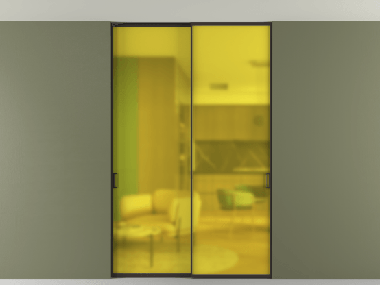 Алюминевая перегородка АЛПР 040.01_ААН_САТ ЖЕЛ_new. Цвет Алюминий антрацит. Материал Алюминий в эмали. Коллекция Перегородка Формато внутри проёма скрытое крепление в потолок 2 створки. Фото. Алюминевая перегородка АЛПР 040.01_ААН_САТ ЖЕЛ_new. Цвет Алюминий антрацит. Материал Алюминий в эмали. Коллекция Перегородка Формато внутри проёма скрытое крепление в потолок 2 створки. Картинка.