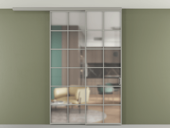 Алюминевая перегородка АЛПР 040.05_АНСР_Matelux Crystalvision_new. Цвет Алюминий нейтральный серый. Материал Алюминий в эмали. Коллекция Перегородка Formato вдоль стены на потолок 2 створки с синхронным механизмом. Фото. Алюминевая перегородка АЛПР 040.05_АНСР_Matelux Crystalvision_new. Цвет Алюминий нейтральный серый. Материал Алюминий в эмали. Коллекция Перегородка Formato вдоль стены на потолок 2 створки с синхронным механизмом. Картинка.