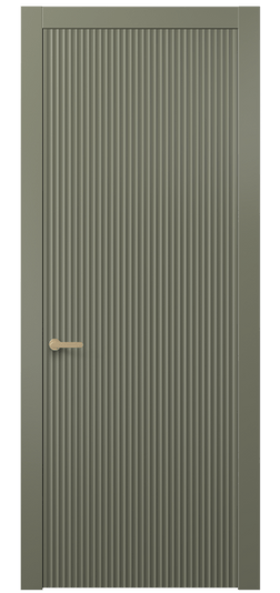 Дверь межкомнатная 8641 МОТ . Цвет Матовый оливковый тёмный. Материал Гладкая эмаль. Коллекция Alba. Картинка.