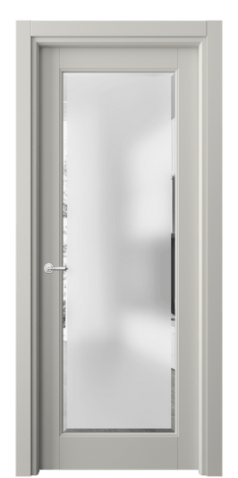 Дверь межкомнатная 6300 МТСР САТ-Ф. Цвет Матовый тёплый серый. Материал Гладкая эмаль. Коллекция Тоскана Ромбо. Картинка.