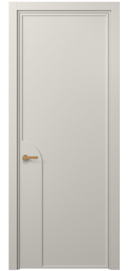 Дверь межкомнатная 8605 МОС . Цвет Матовый облачно-серый. Материал Гладкая эмаль. Коллекция Frame. Картинка.