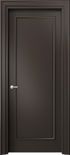 Дверь межкомнатная 8101 МАН. Цвет Матовый антрацит. Материал Гладкая эмаль. Коллекция Paris. Картинка.