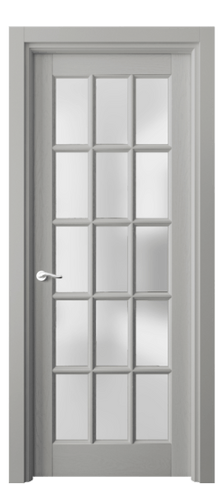 Дверь межкомнатная 0708 ДНСР САТ. Цвет Дуб нейтральный серый. Материал Массив дуба эмаль. Коллекция Lignum. Картинка.